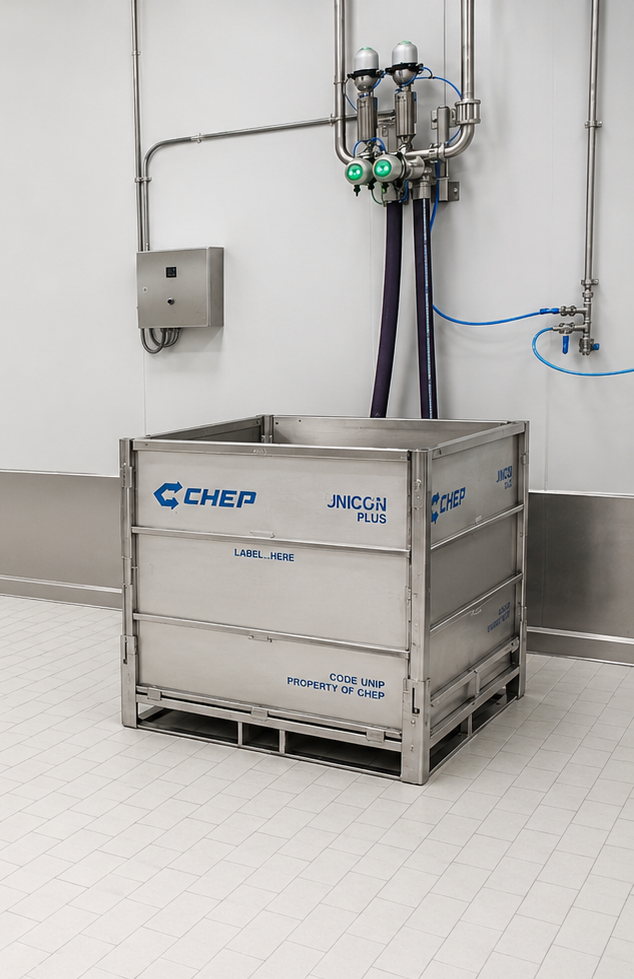 Container - pallecon filling2